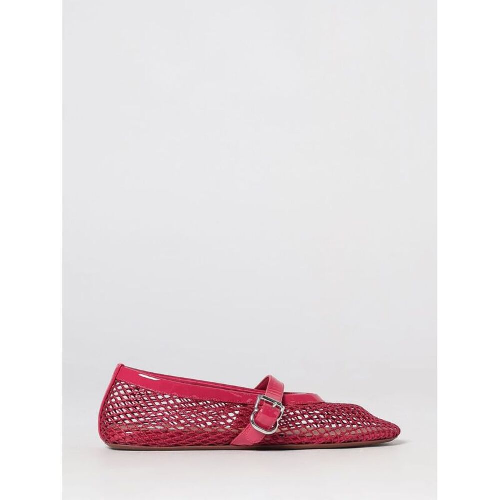 Alai�A Women Mary Jane Mesh And Patent Leather Ballerina Flats Alaia With Strap